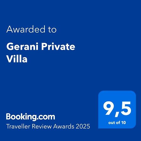Gerani Private Villa Exterior photo